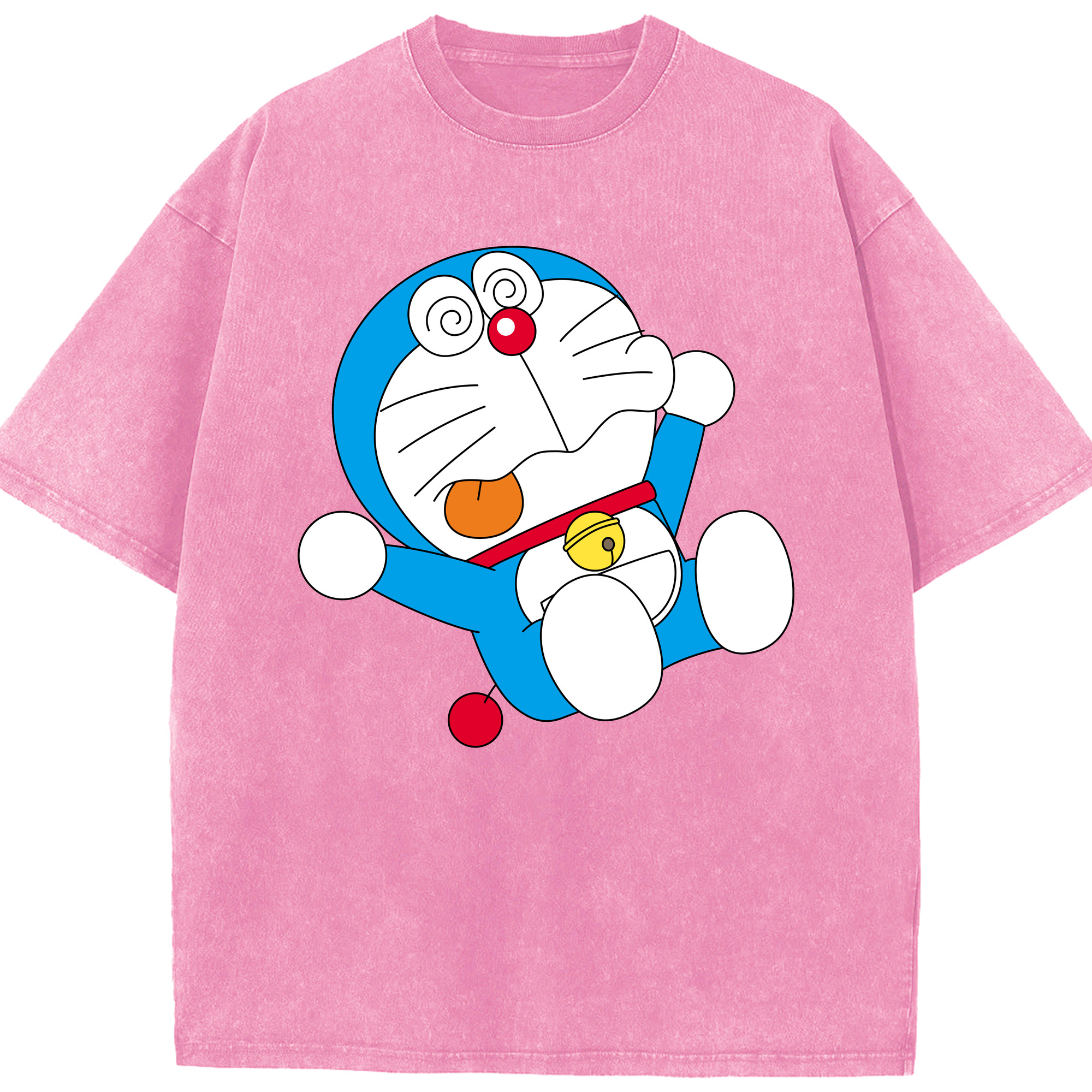 （画像用） ドラえもん Doraemon 綿100% ヴィンテージ風 半袖Tシャツ（フロントプリント）